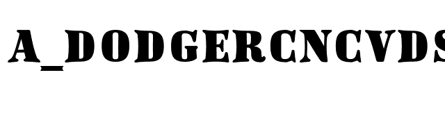 a_DodgerCncvDst Bold font preview