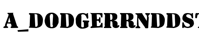 a_DodgerRndDstr Bold font preview