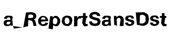 a-reportsansdst font preview