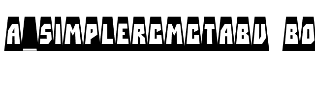a-simplercmctabv-bold font preview
