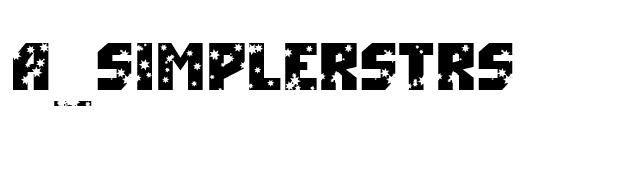 a_SimplerStrs font preview