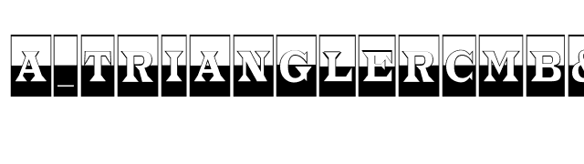 a-trianglercmb-w font preview