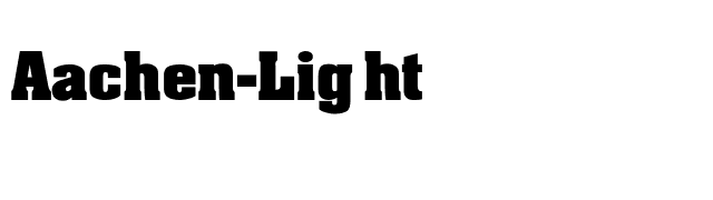 aachen-light font preview