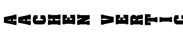 Aachen Vertical font preview