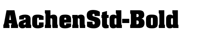 AachenStd-Bold font preview