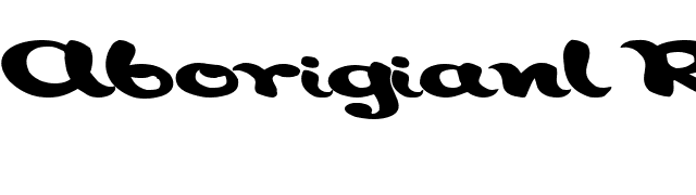 Aborigianl Regular ttnorm font preview