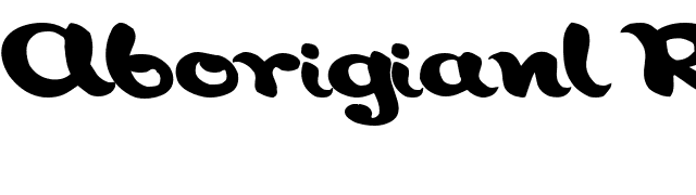 Aborigianl Regular ttstd font preview