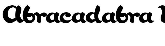 Abracadabra Regular ttstd font preview