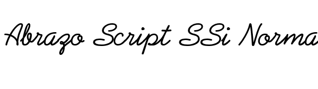 Abrazo Script SSi Normal font preview