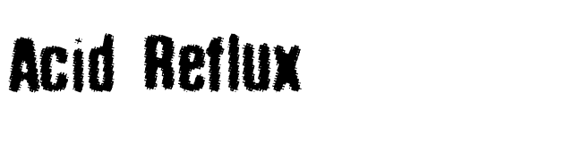 Acid Reflux font preview