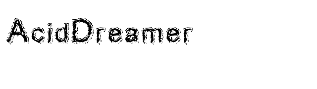 AcidDreamer font preview