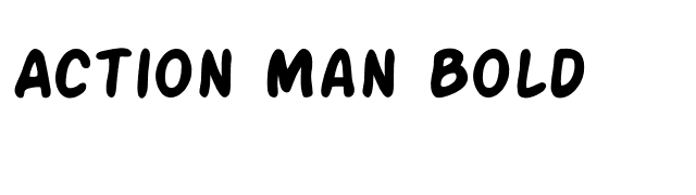 Action Man Bold font preview