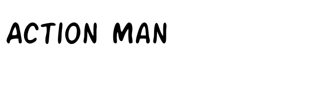 action-man font preview