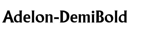 Adelon-DemiBold font preview