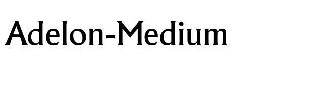 Adelon-Medium font preview