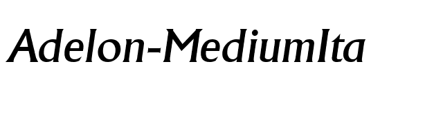 Adelon-MediumIta font preview