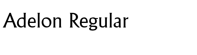adelon-regular font preview