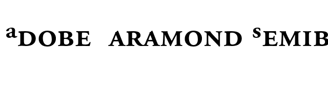 Adobe Garamond Semibold Expert font preview