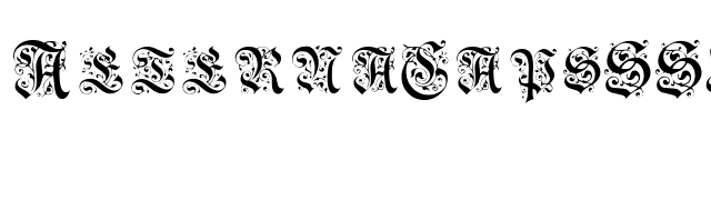 AeternaCapsSSK Regular font preview