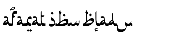 afarat-ibn-blady font preview