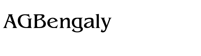 AGBengaly font preview