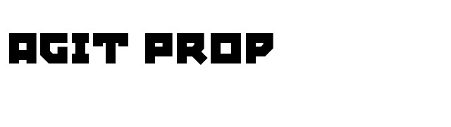 Agit Prop font preview