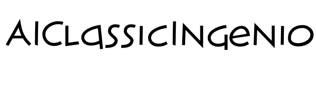 AIClassicIngeniousBold font preview
