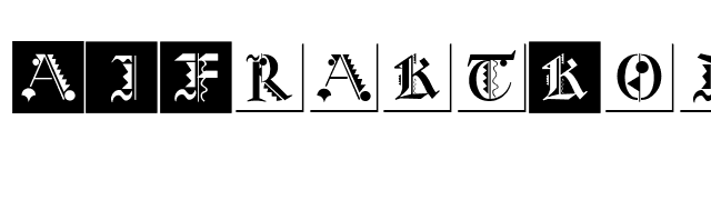 AIFraktKonstruct font preview