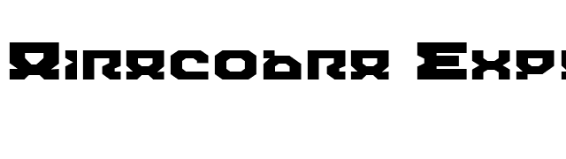 Airacobra Expanded font preview