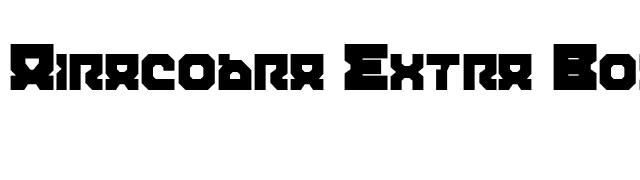 Airacobra Extra Bold font preview