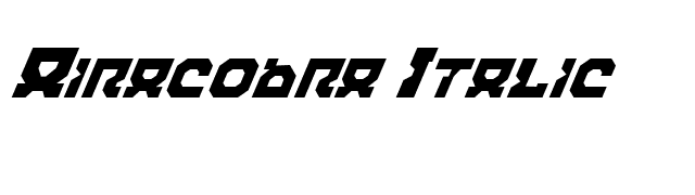 Airacobra Italic font preview