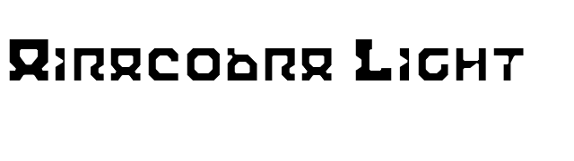 Airacobra Light font preview