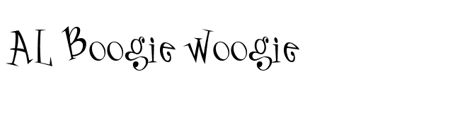 AL Boogie Woogie font preview