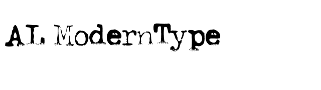 AL ModernType font preview