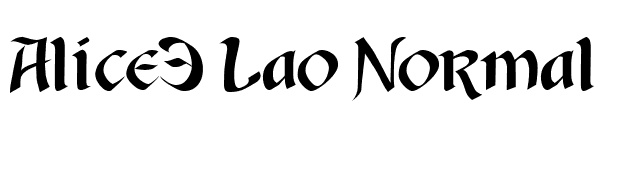 Alice3 Lao Normal font preview