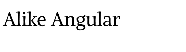 Alike Angular font preview