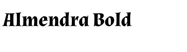 Almendra Bold font preview