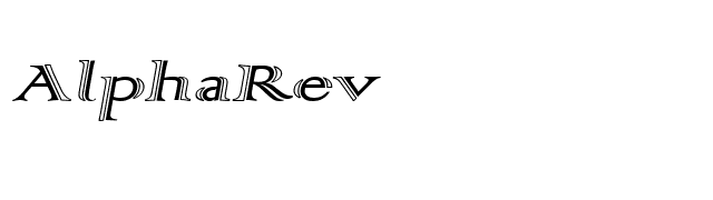 AlphaRev font preview