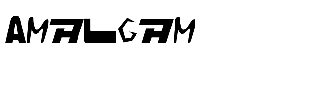 Amalgam font preview