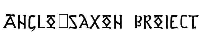 Anglo-Saxon Project font preview