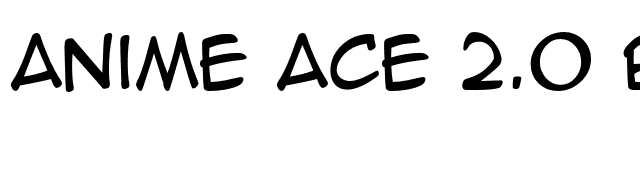 Anime Ace  BB OTF Font 