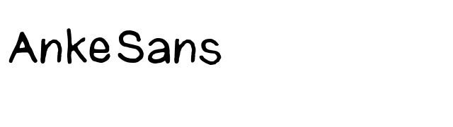 AnkeSans font preview