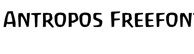 Antropos Freefont font preview