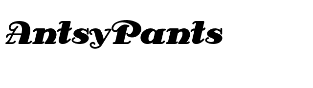 AntsyPants font preview