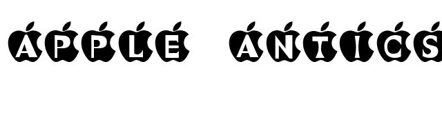 Apple Antics font preview