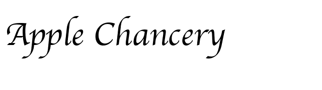 apple-chancery font preview