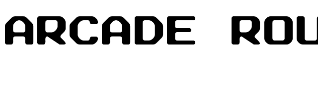 Arcade Rounded font preview