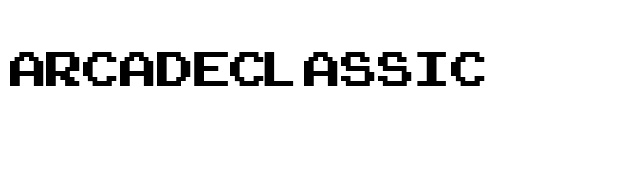 arcadeclassic font preview