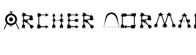 Archer Normal font preview