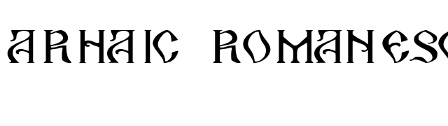 Arhaic Romanesc font preview
